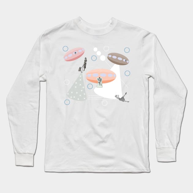 Atomic Melamine Dreams Long Sleeve T-Shirt by MarbleCloud